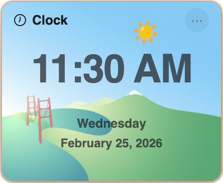 Clock Widget