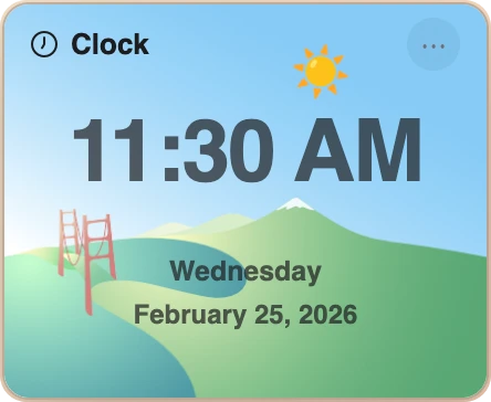 Clock Widget