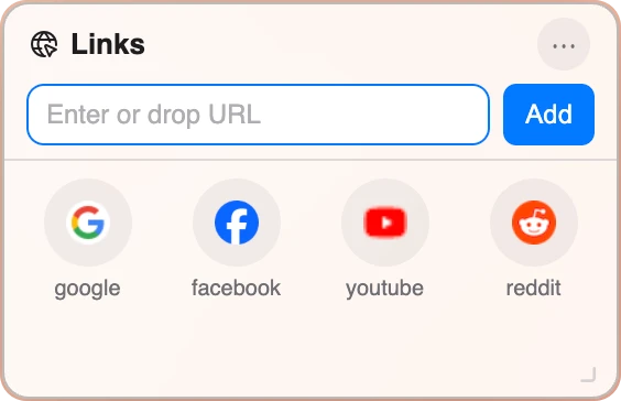 Links Widget