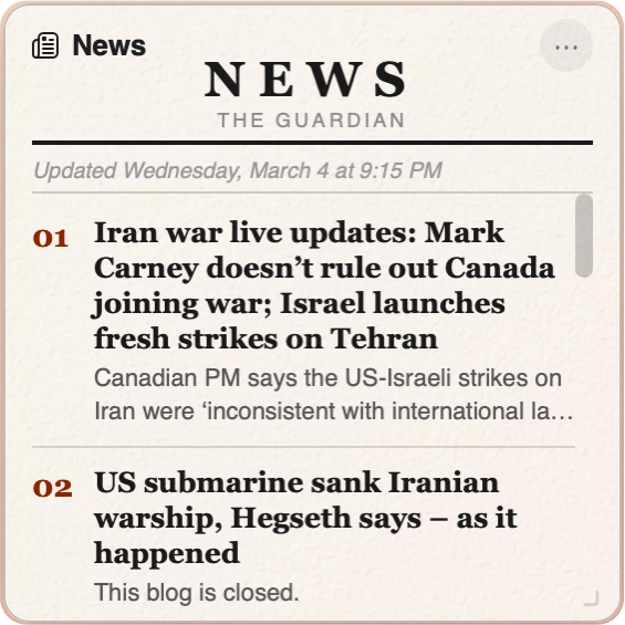 News Widget
