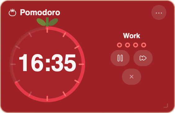 Pomodoro Widget