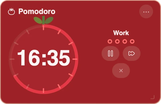 Pomodoro Widget