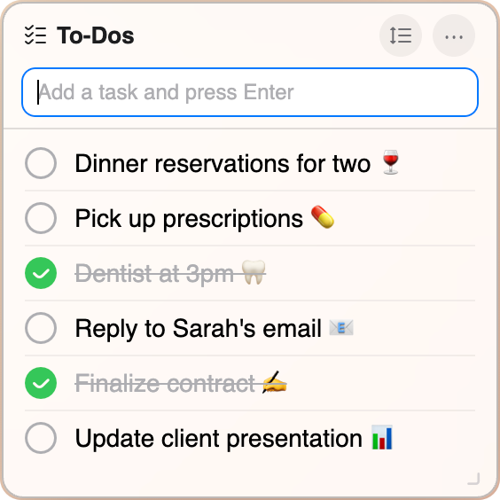 To-Do List Widget